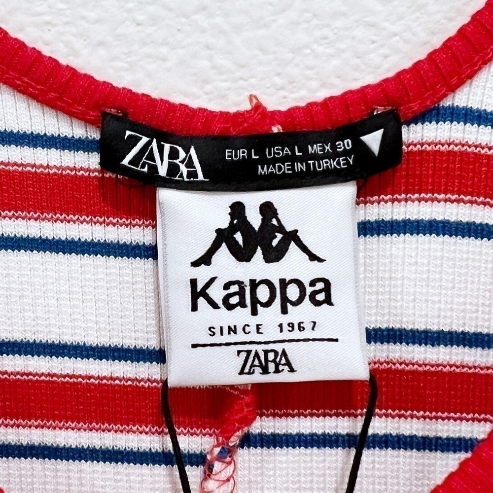 Zara X Kappa Romper Ribbed Striped — image 6 of 8